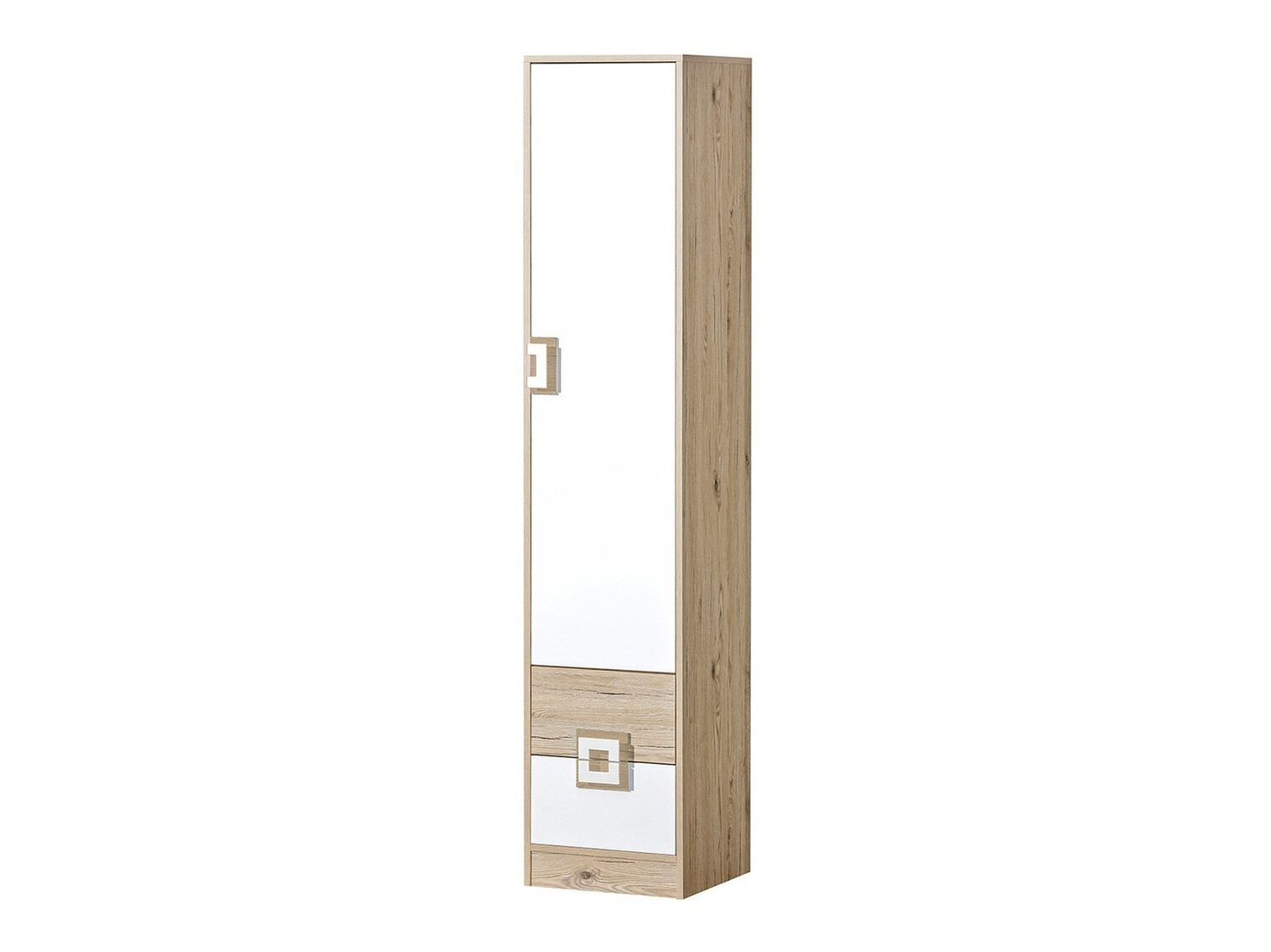 Bookcase Tolfere 104 (Light oak + White)
