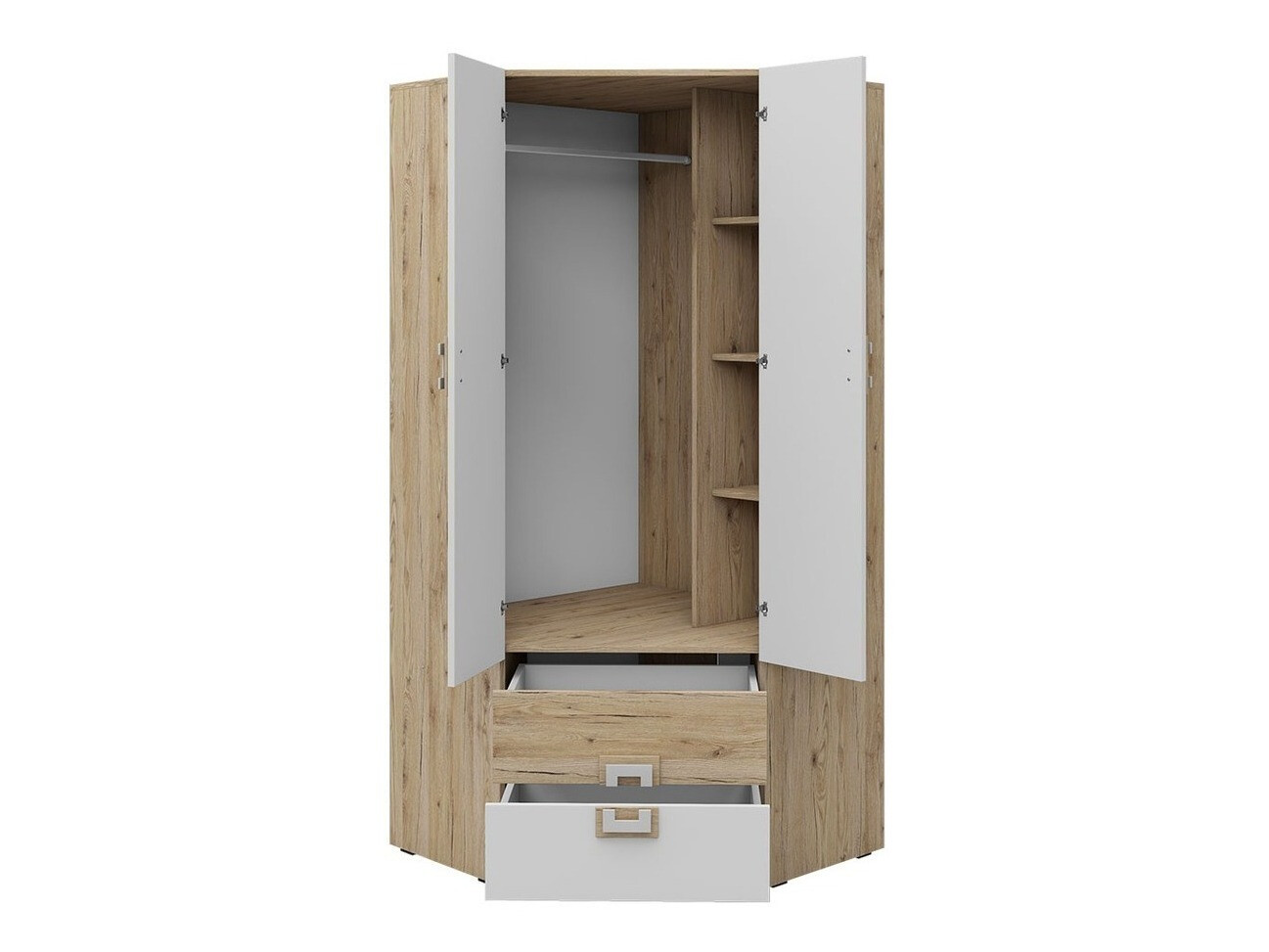 Furniture set Tolfere 106 (Light oak + White)