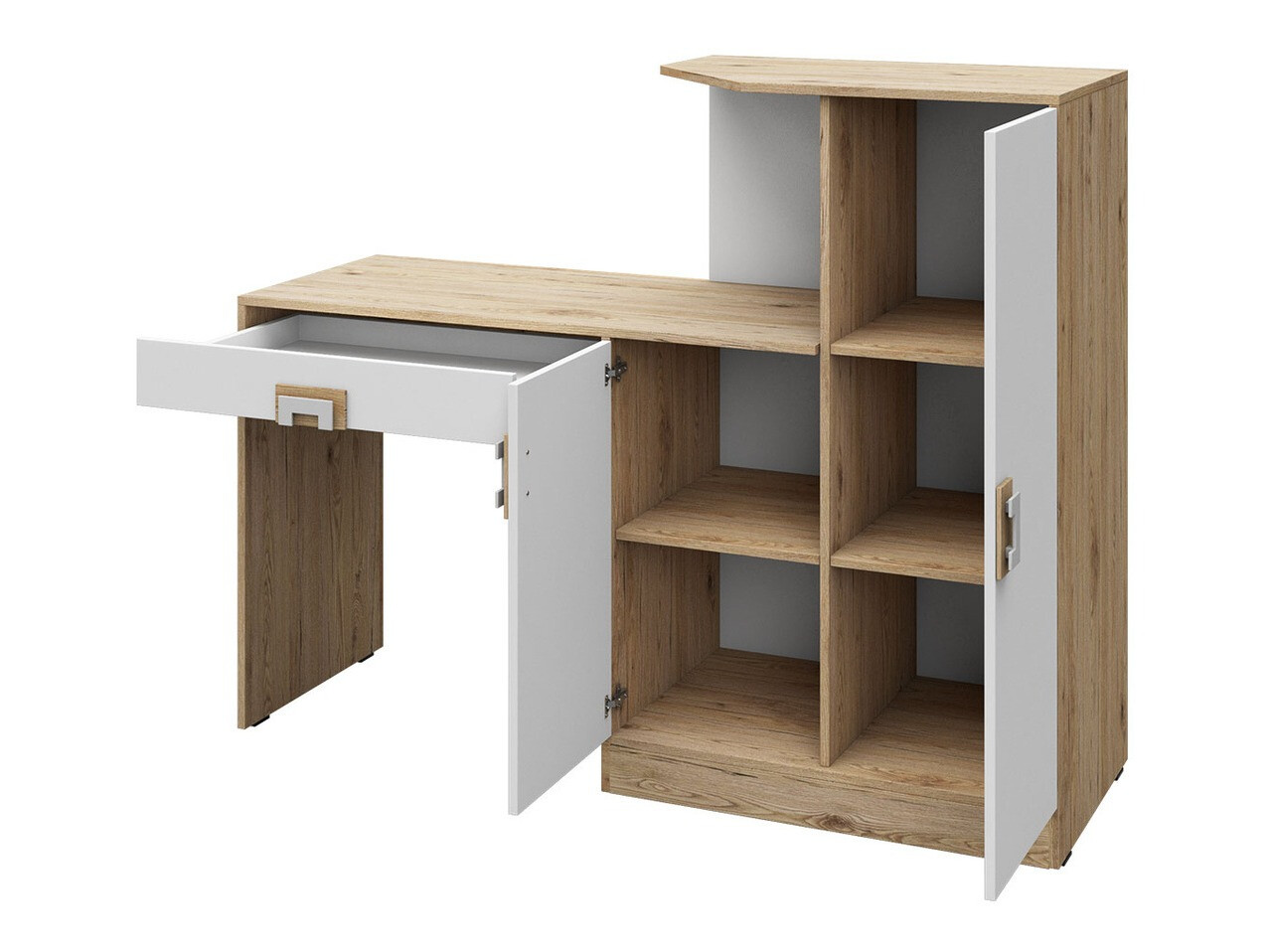 Furniture set Tolfere 106 (Light oak + White)