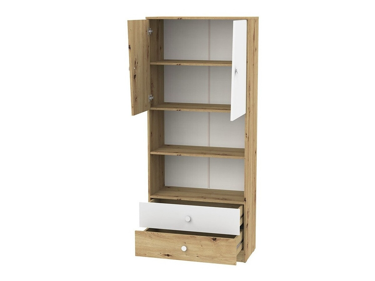 Furniture set Almira 114 (Artisan oak + White + Grey)