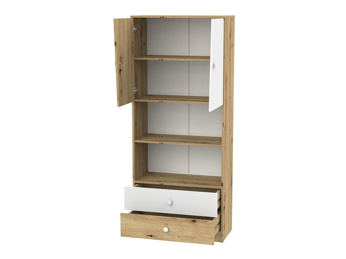 Furniture set Almira 115 (Artisan oak + White + Grey)
