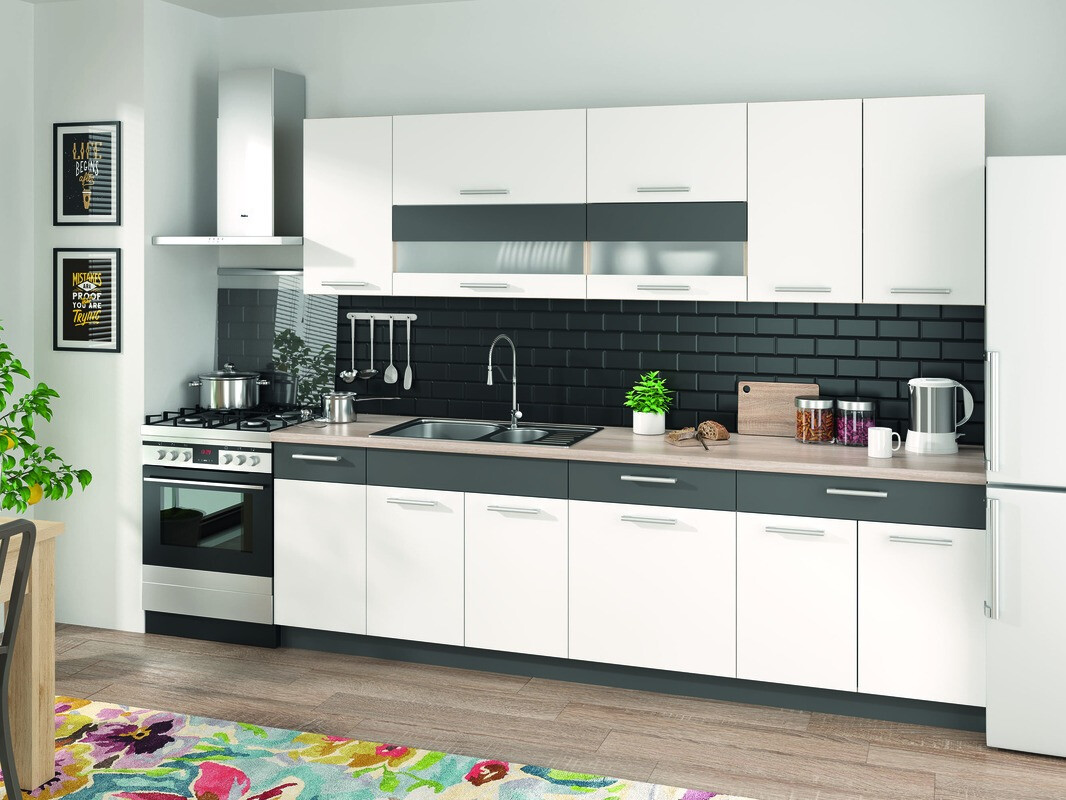 Modular sink cabinet with doors Mode White 115