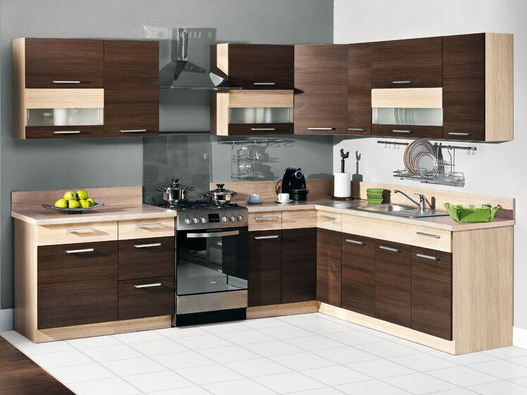 Modular sink cabinet with doors Mode Dark 116