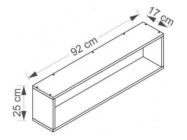 Wall shelf Cirdora 111 (White)
