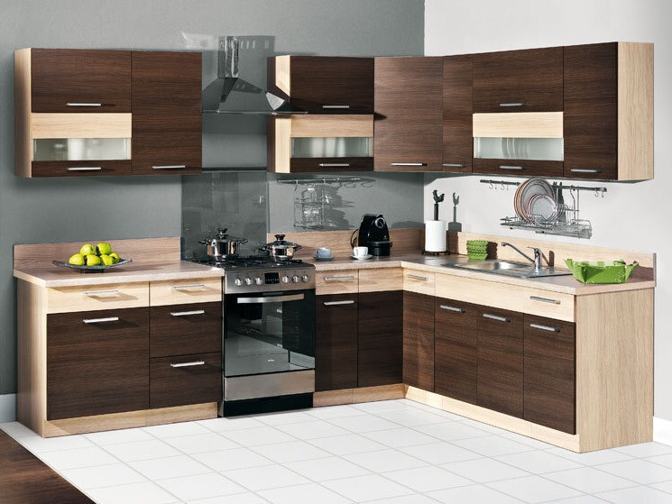 Modular cabinet with doors Mode Dark 123