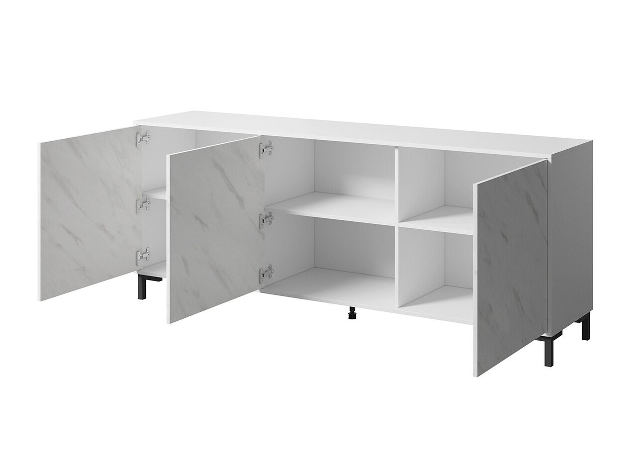 Sideboard Charlotte 158 (White + White marble)