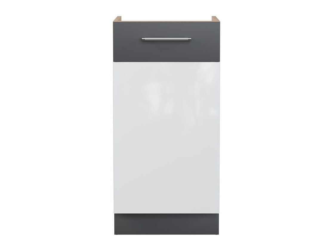Modular cabinet with doors Mode White 123