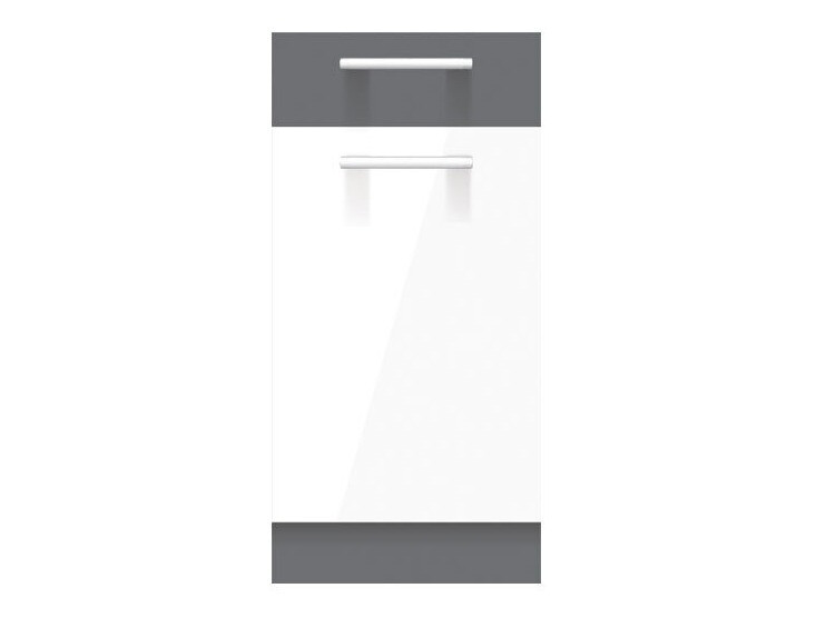 Modular cabinet with doors Mode White 123