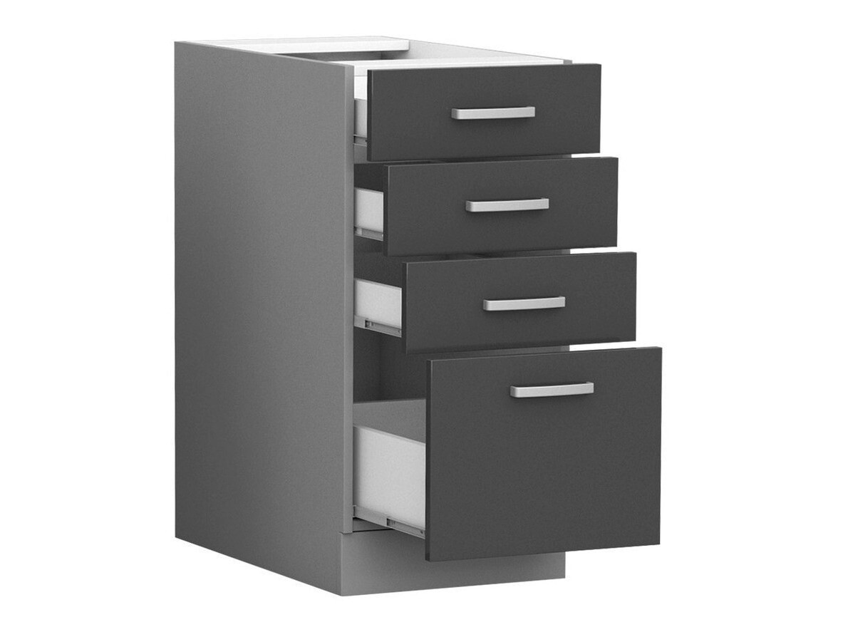 Modular cabinet with drawers Multi White 122