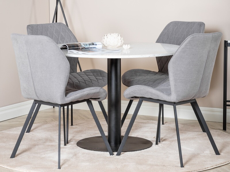 Chair Dallas 163 (Grey + Black)