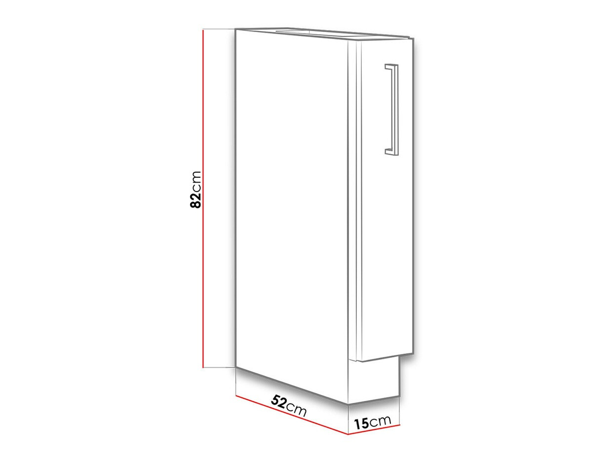 Modular cabinet with pull-out basket Wood 105