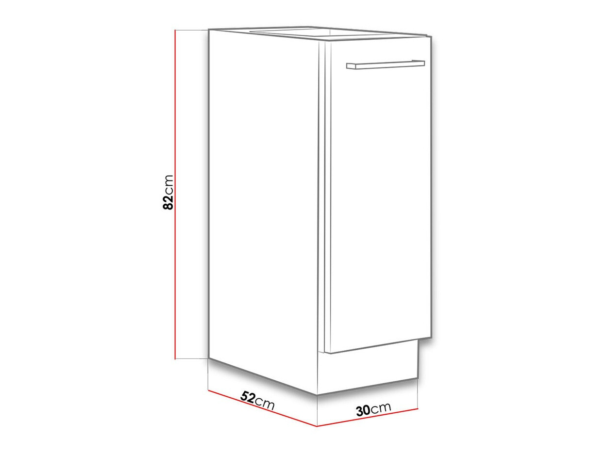 Modular cabinet with pull-out basket Wood 107
