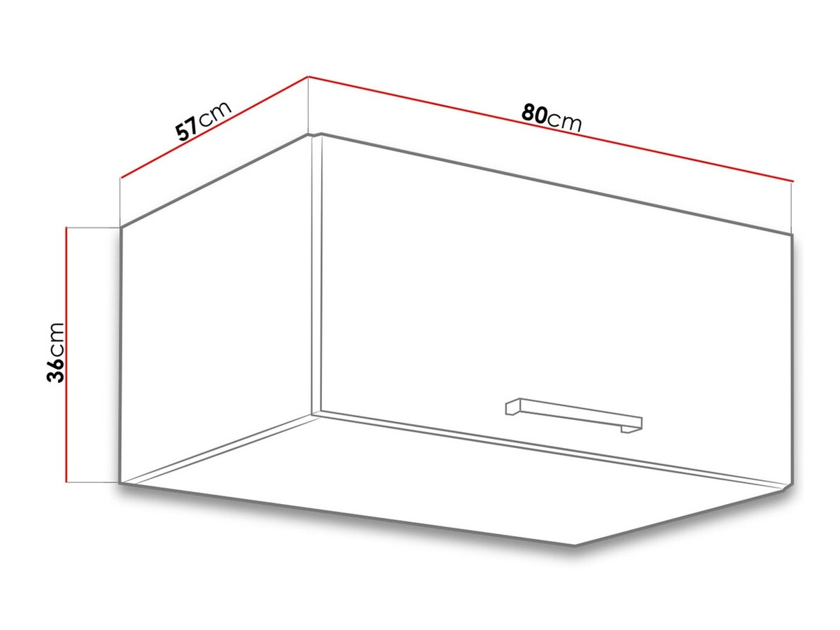 Modular wall cabinet Wood Grey 133