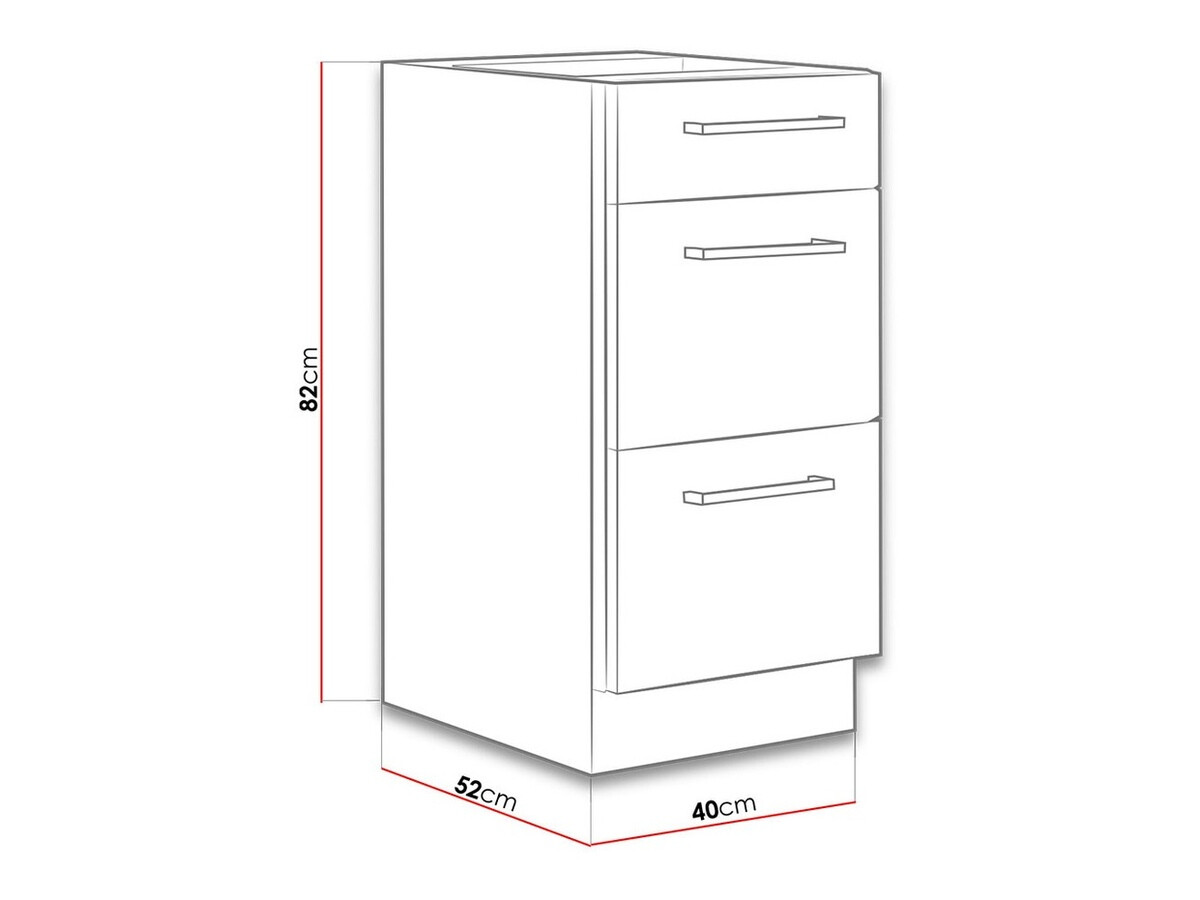 Modular cabinet with drawers Wood White 139