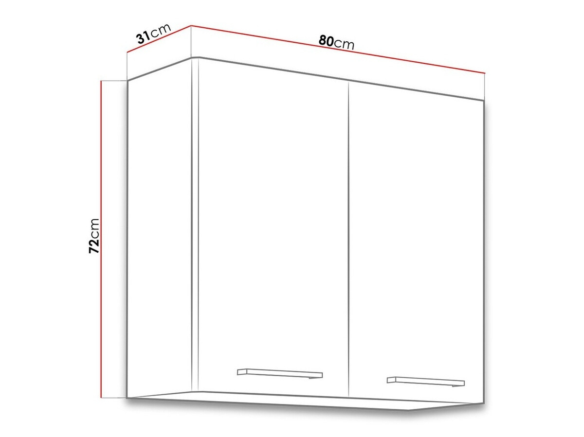 Modular wall cabinet Wood Grey 121