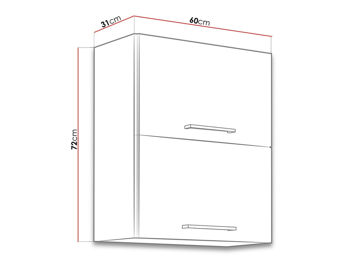 Modular wall cabinet Wood Grey 130