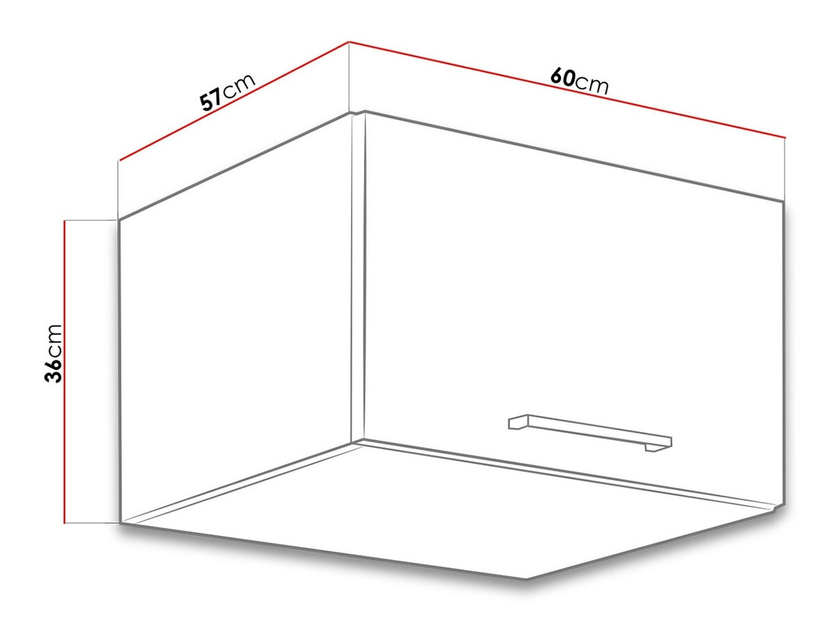 Modular wall cabinet Wood White 124