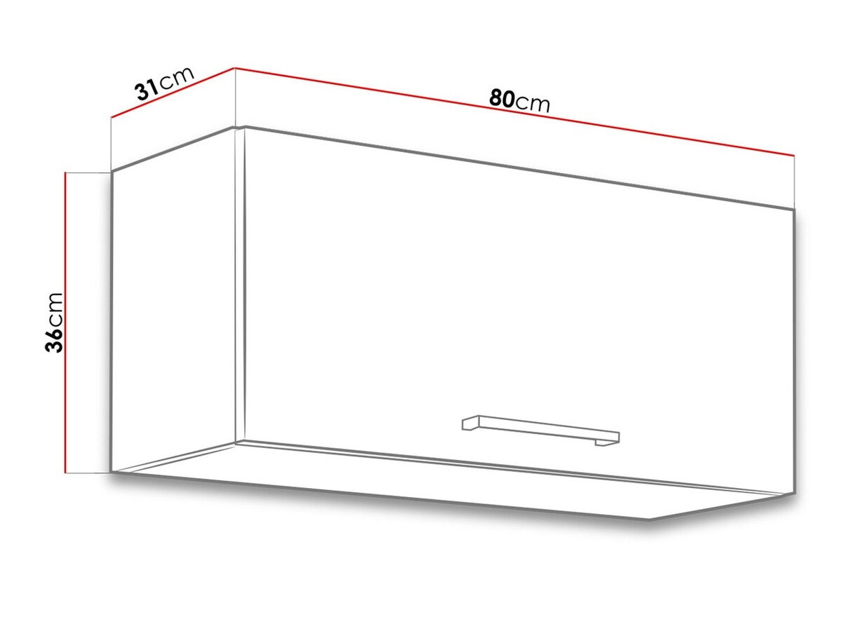 Modular wall cabinet Wood White 131