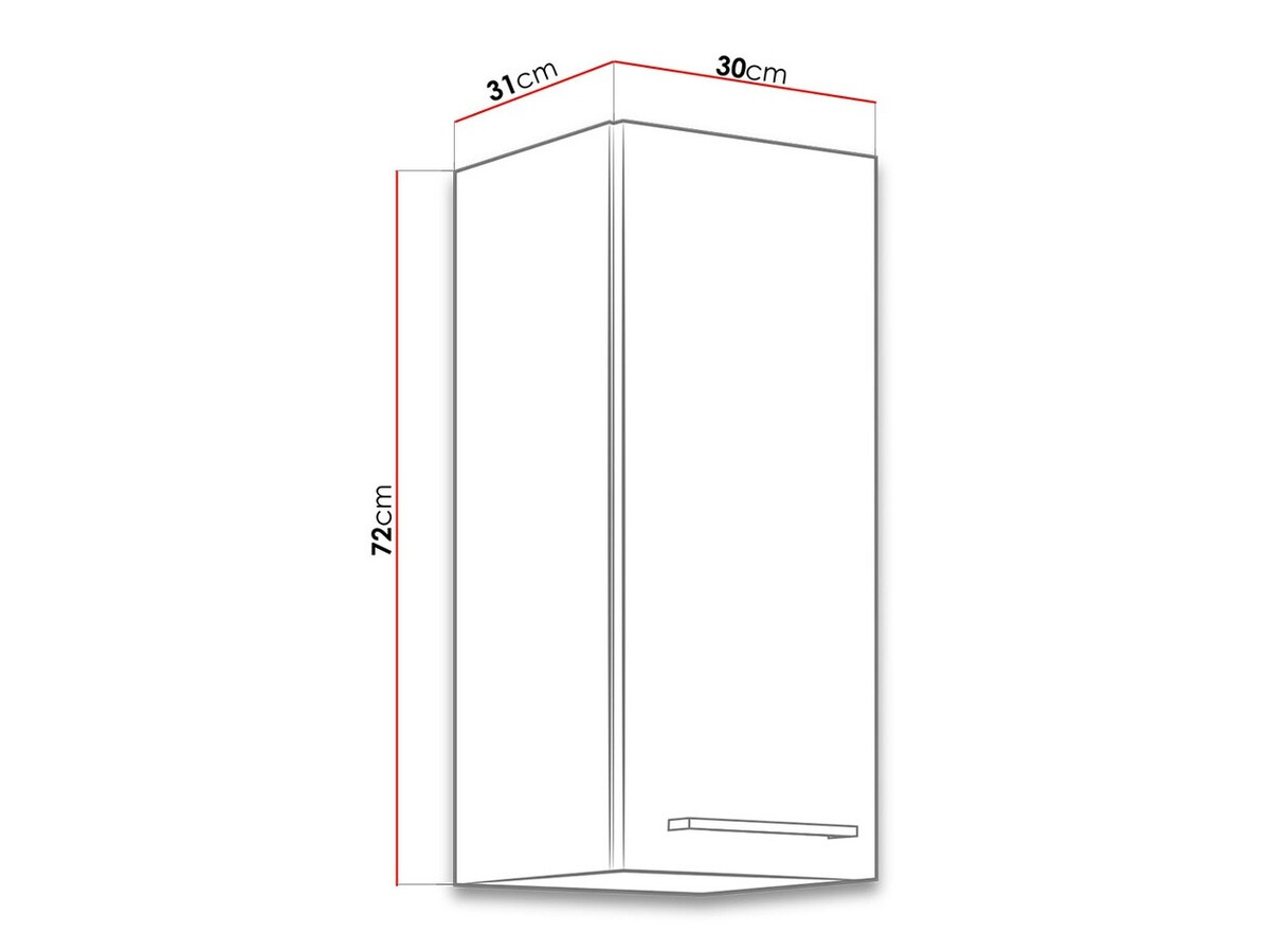 Modular wall cabinet Wood White 133