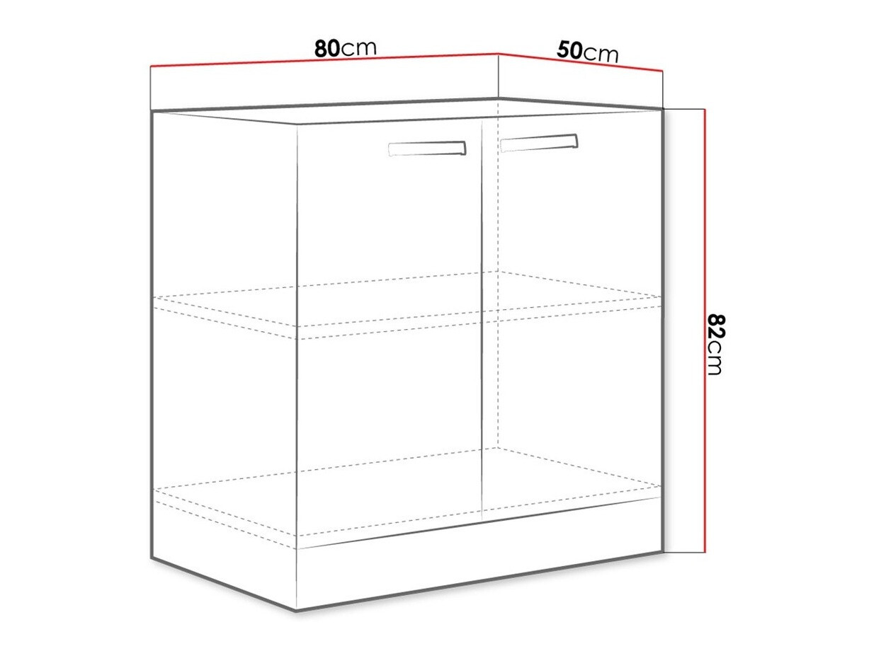Modular cabinet with doors Multi White 112