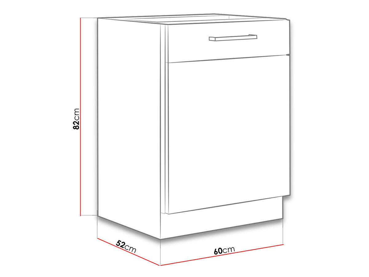 Modular cabinet with doors Wood White 116