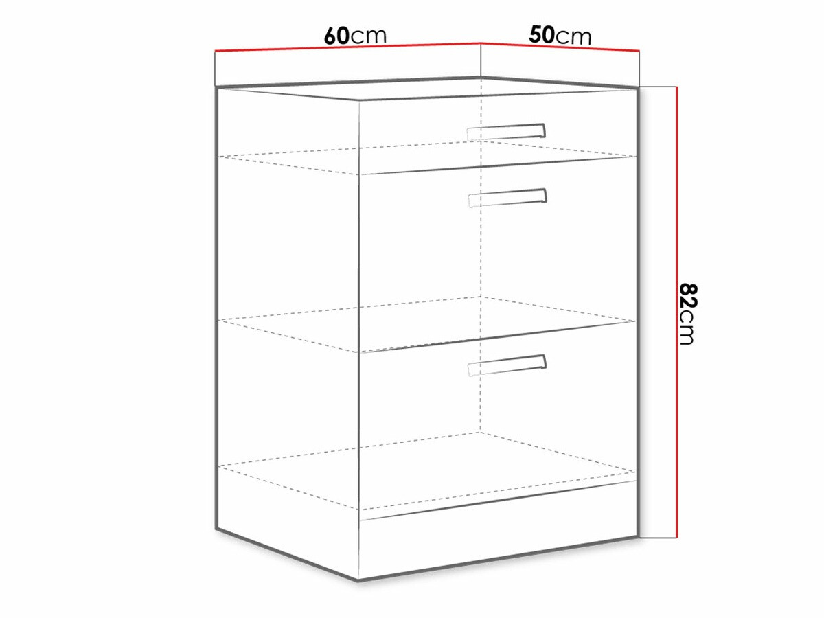 Modular cabinet with drawers Multi White 105
