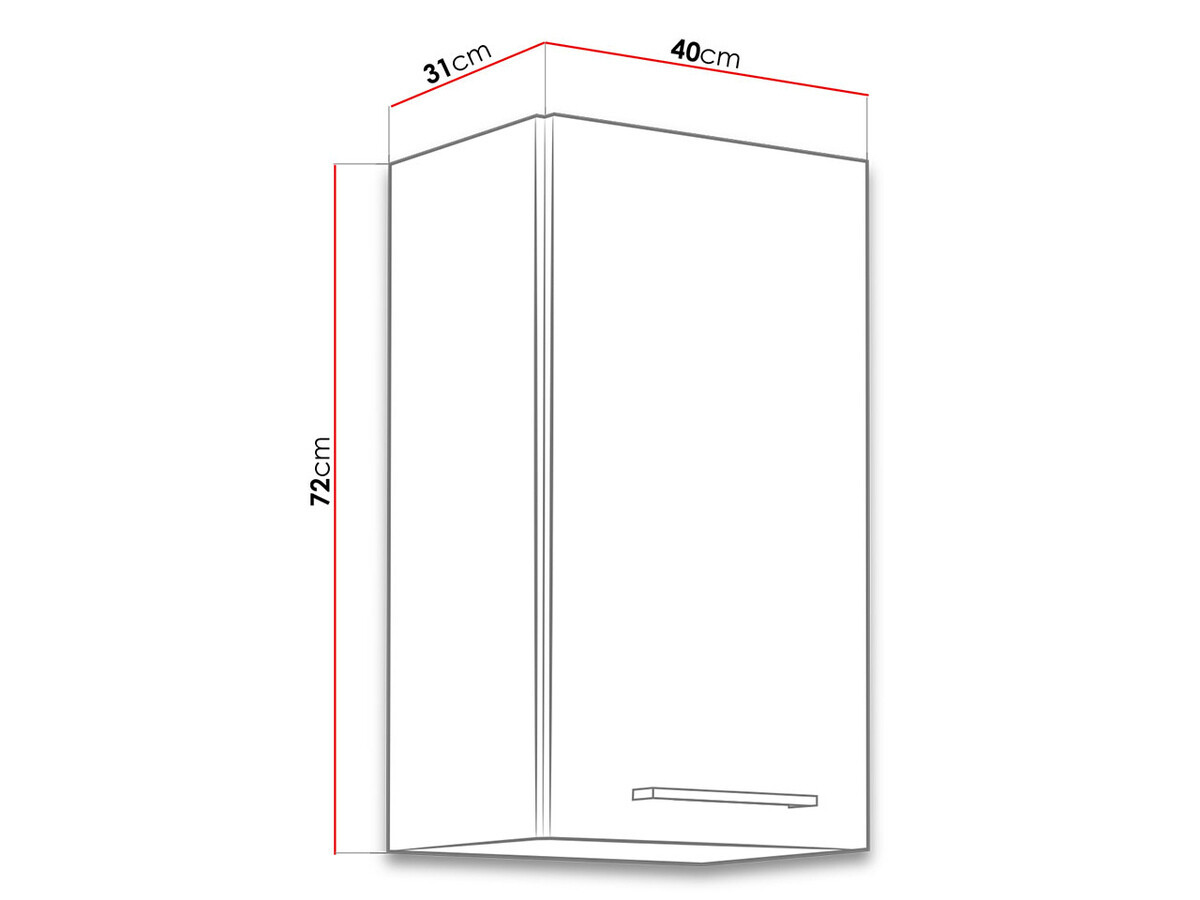 Modular wall cabinet Wood White 118