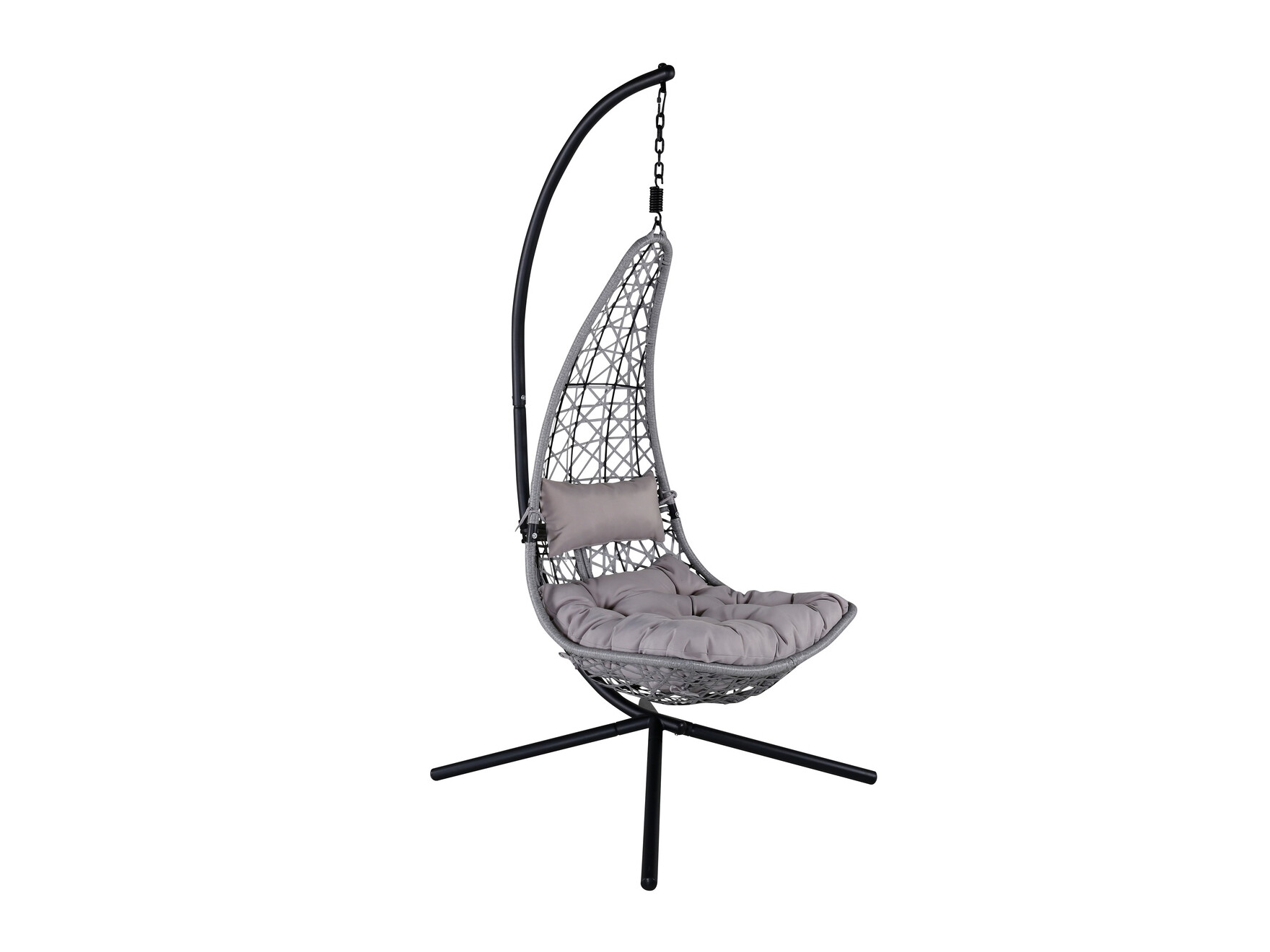 Hanging chair Dallas 519 (Black + Grey)