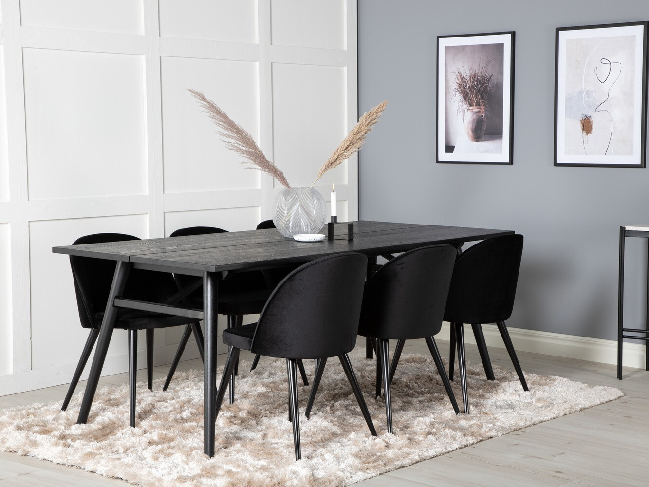 Dining set Dallas 1676 (Black)