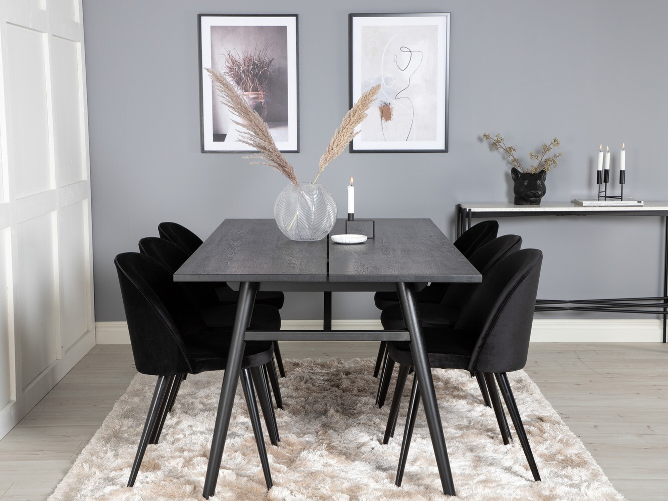 Dining set Dallas 1676 (Black)
