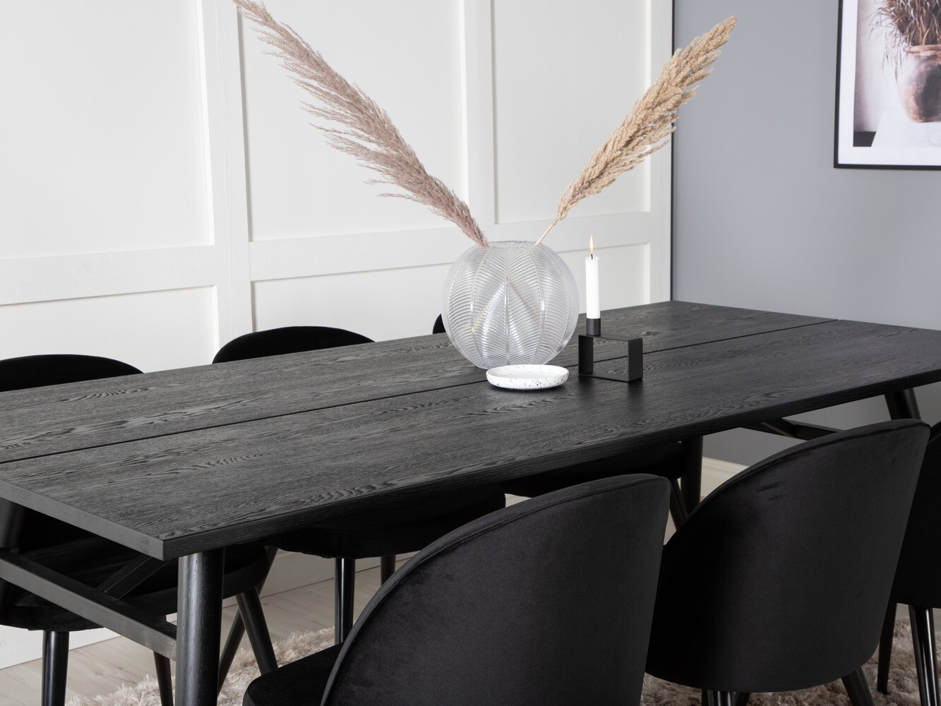 Dining set Dallas 1676 (Black)