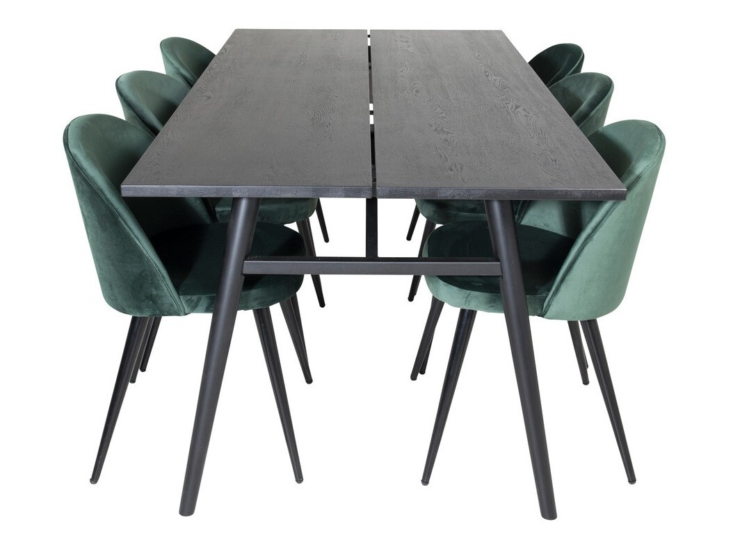 Dining set Dallas 1676 (Green + Black)
