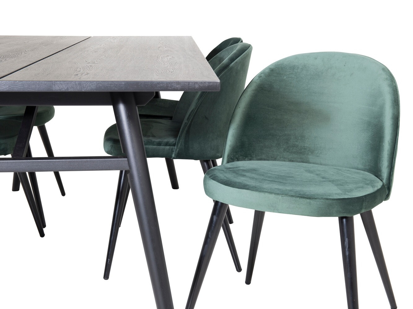 Dining set Dallas 1676 (Green + Black)