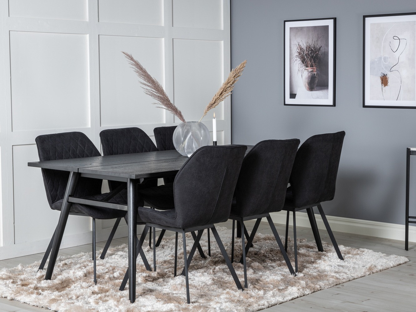 Dining set Dallas 1686 (Black)