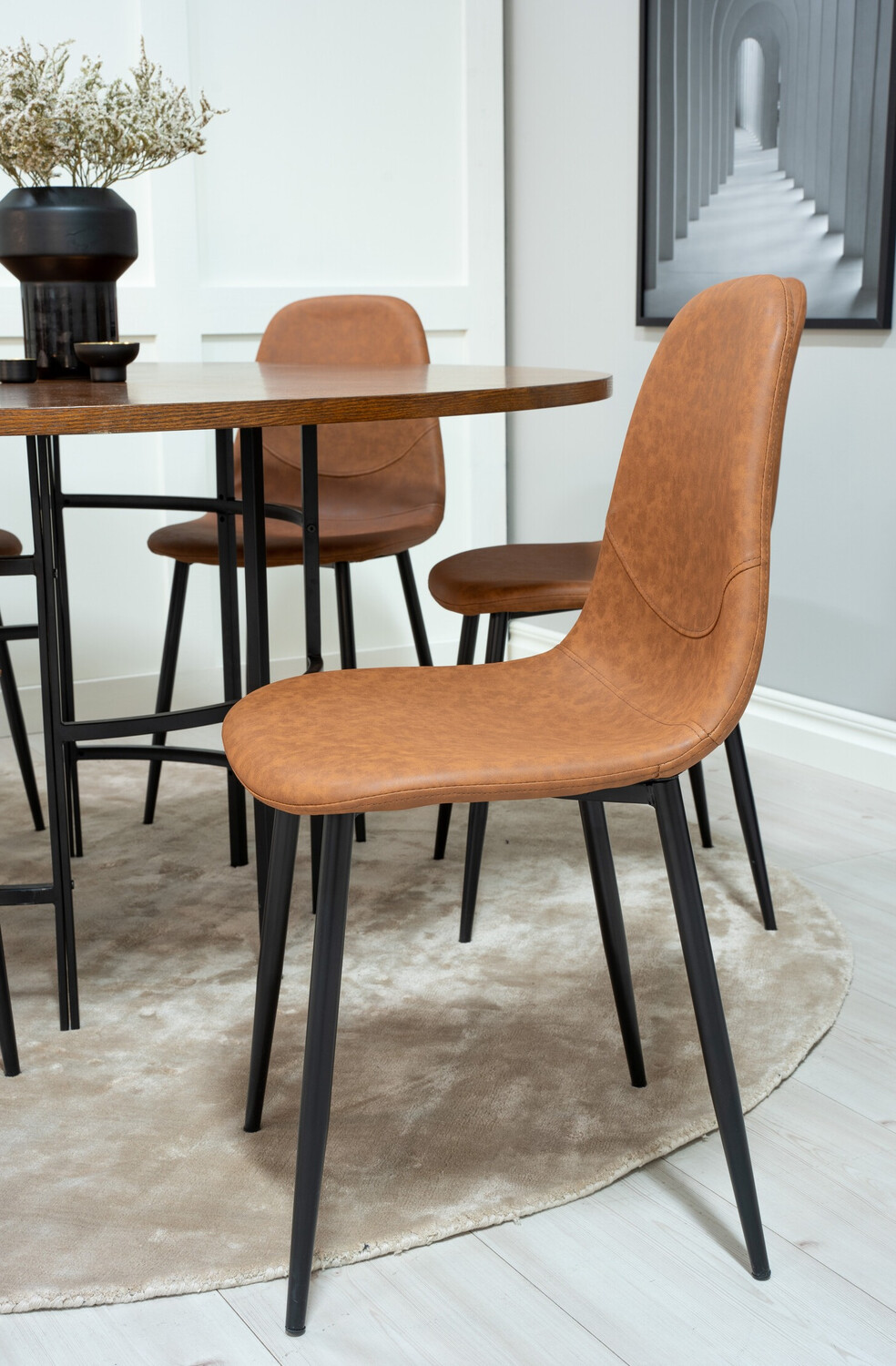 Dining set Dallas 309 (Brown + Black)