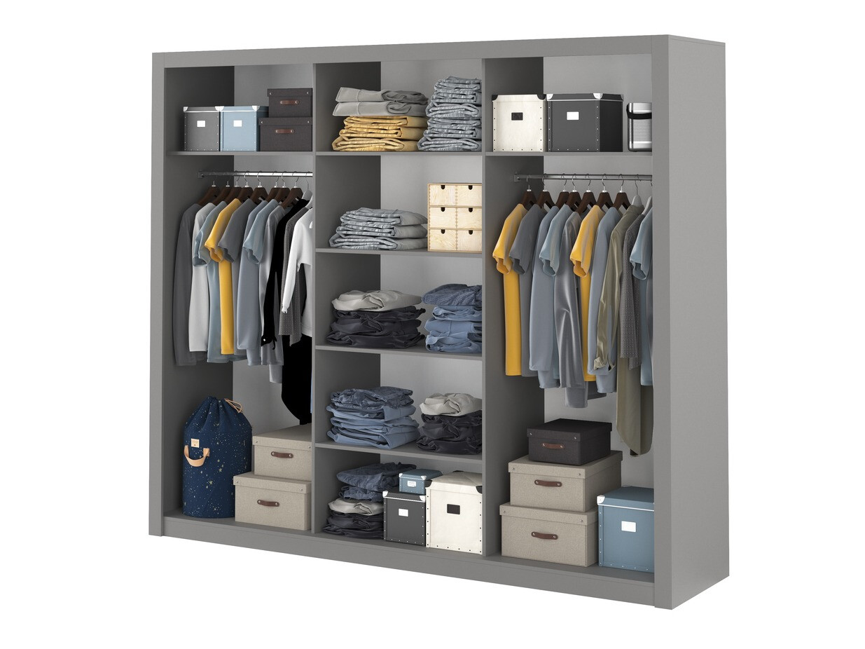 Wardrobe Cirdelu 101 (Grey)