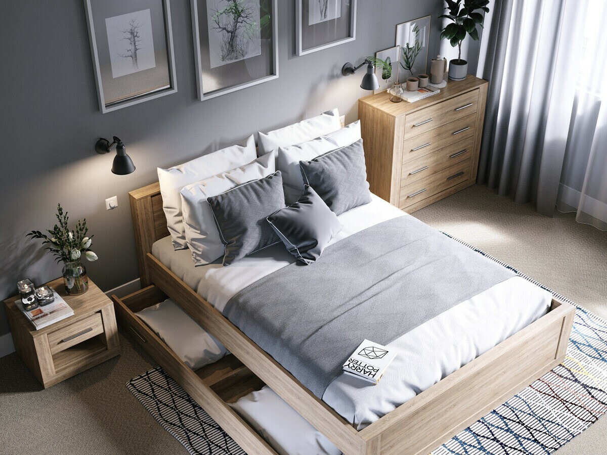 Chest of drawers Cirdelu 110 (San Remo oak)