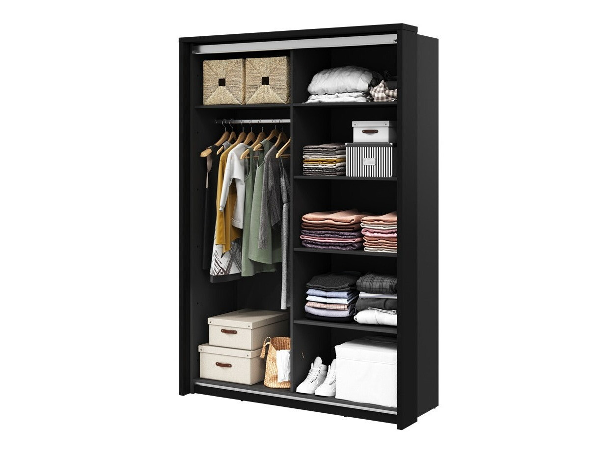 Wardrobe Fresno 122 (Artisan oak + Black)