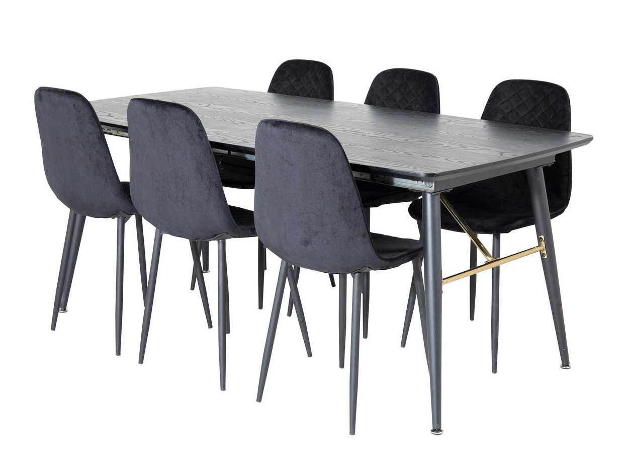 Dining set Dallas 1448 (Black)