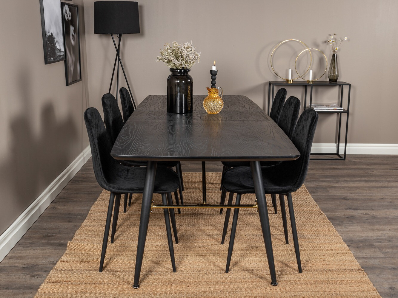Dining set Dallas 1448 (Black)