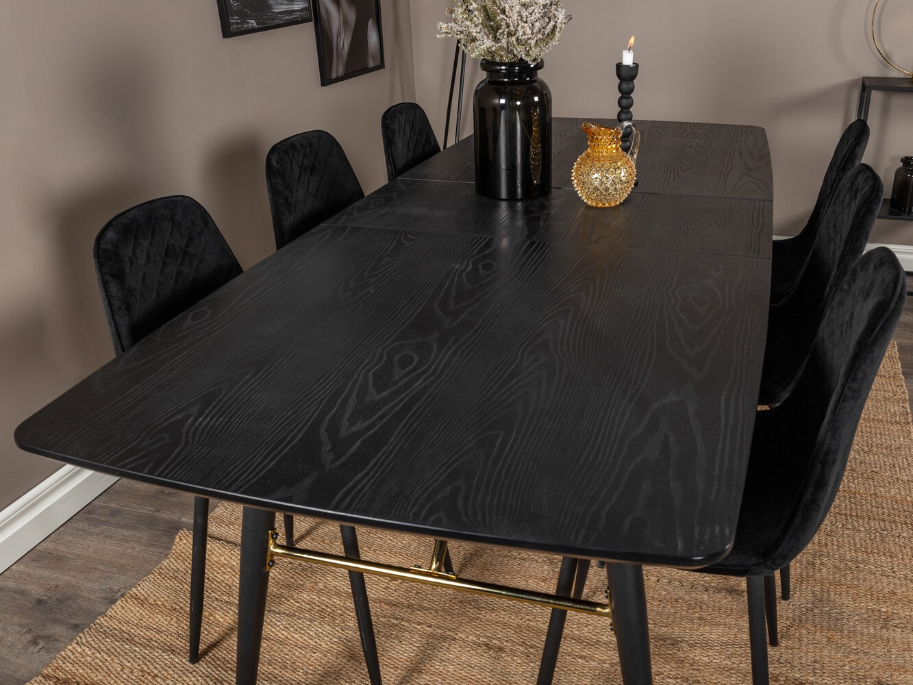 Dining set Dallas 1448 (Black)