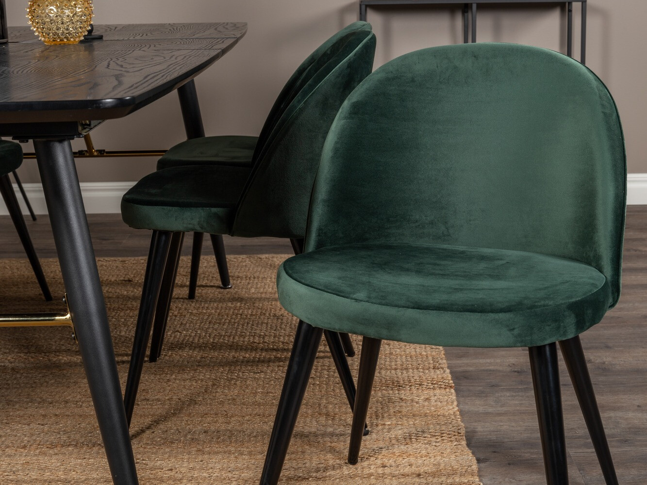 Dining set Dallas 1449 (Green + Black)