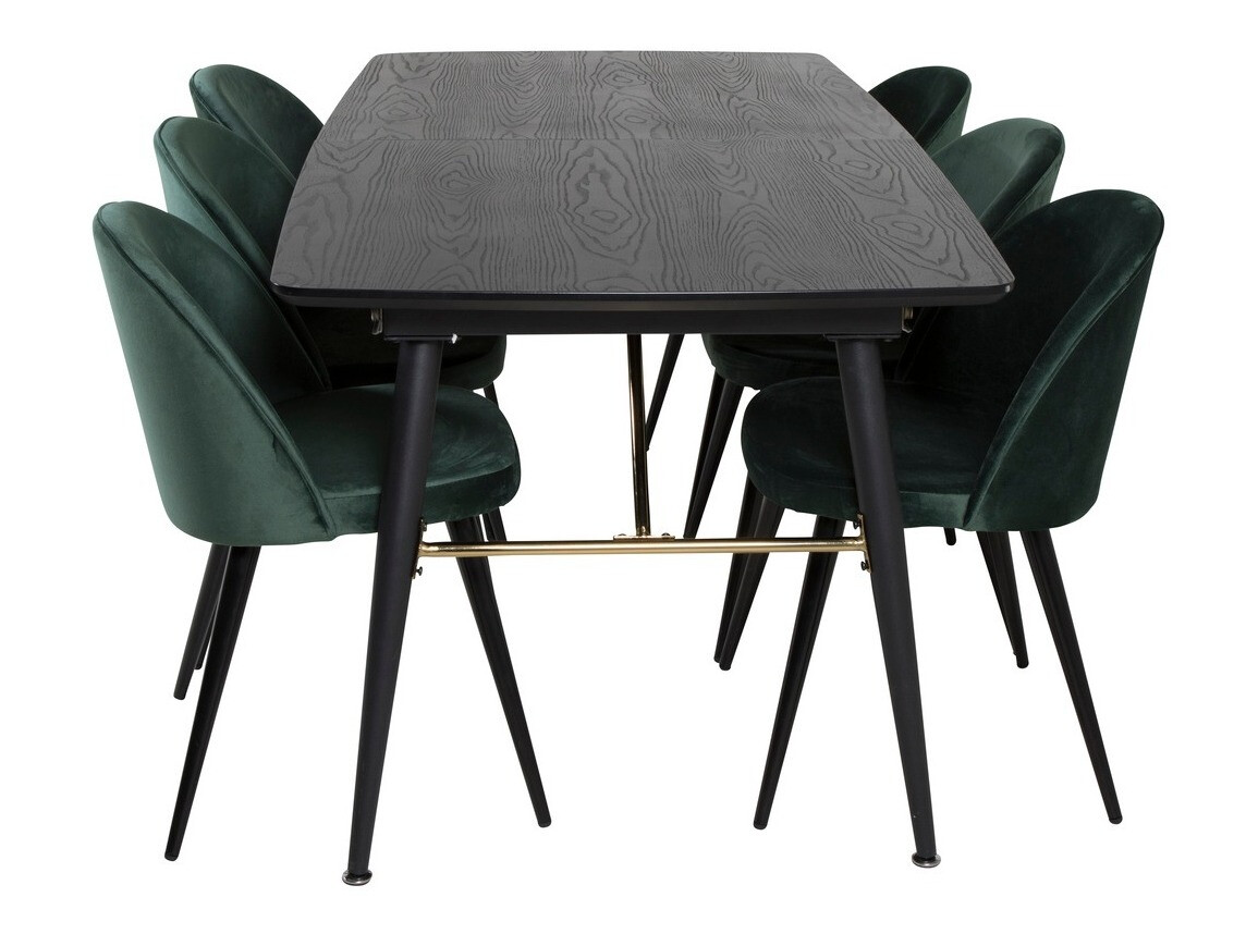 Dining set Dallas 1449 (Green + Black)