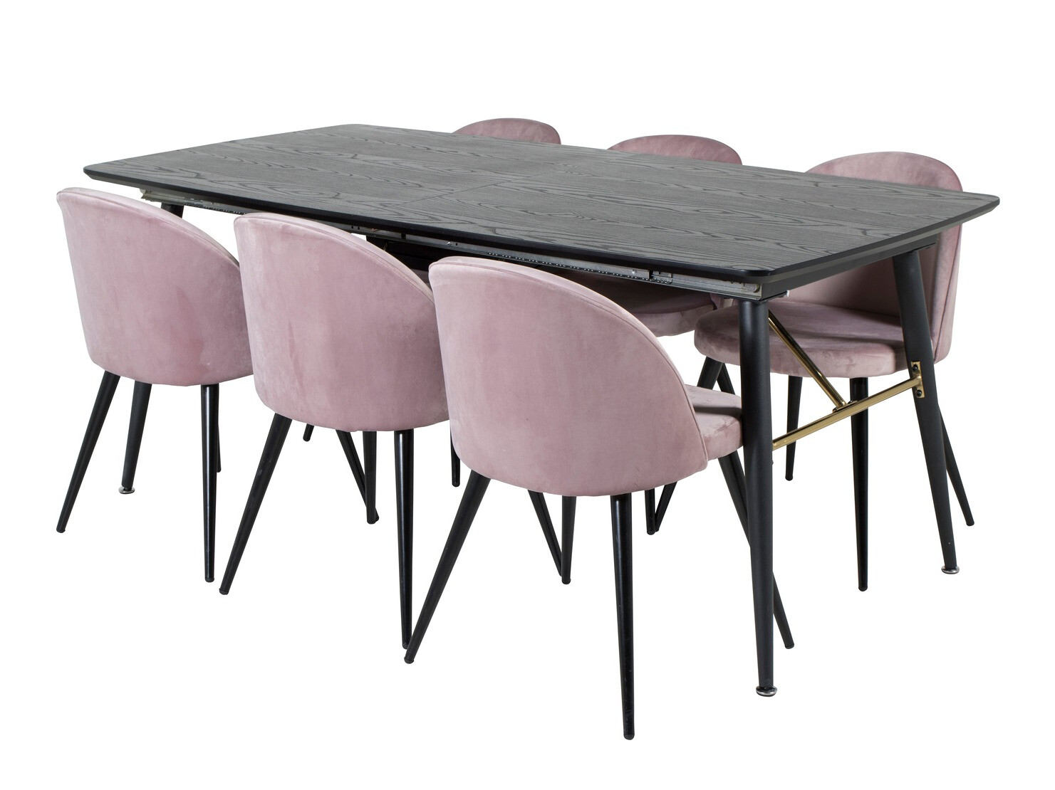 Dining set Dallas 1449 (Pink + Black)