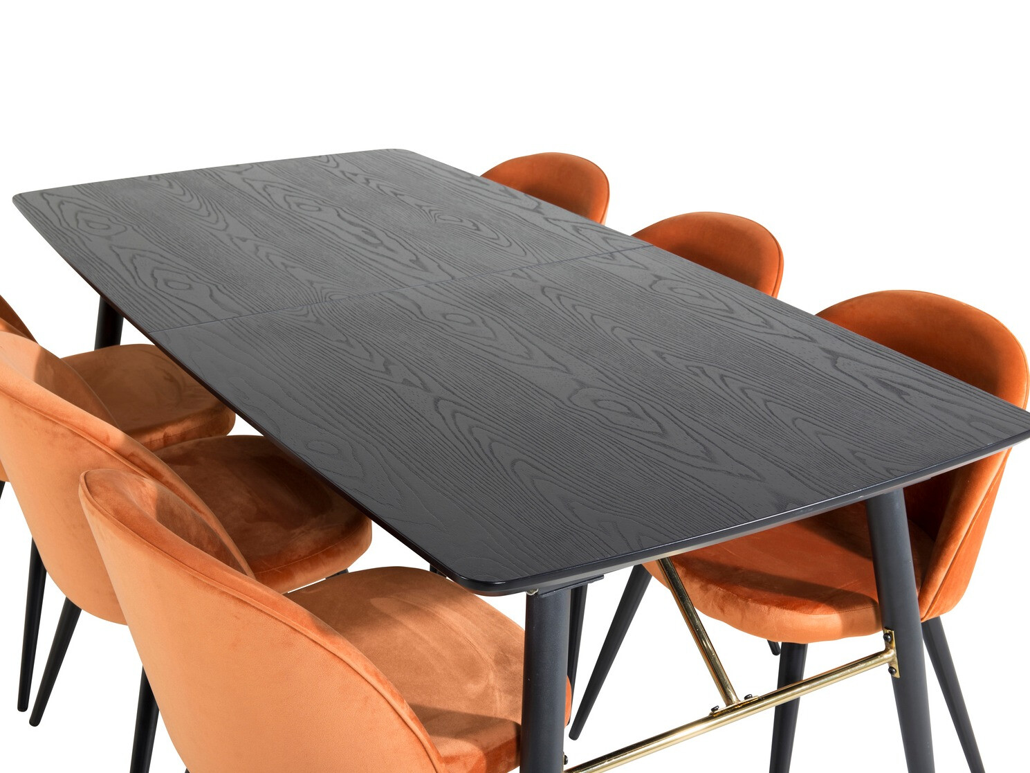 Dining set Dallas 1449 (Orange + Black)