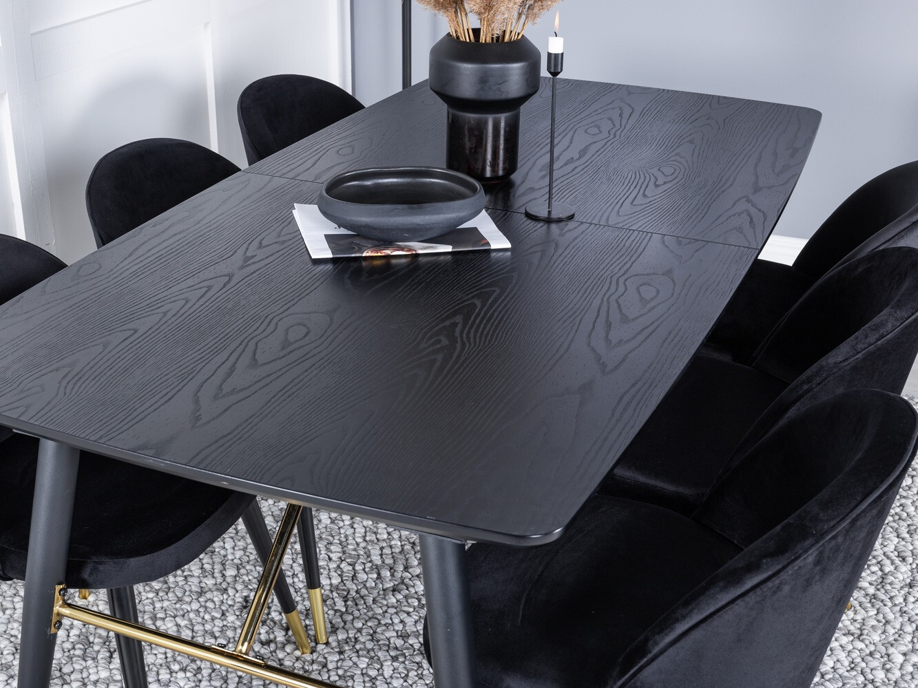 Dining set Dallas 1451 (Black)