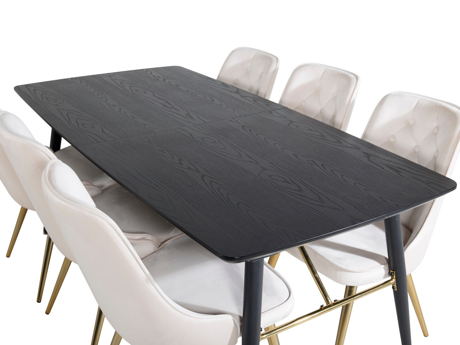 Dining set Dallas 1453 (Beige + golden)