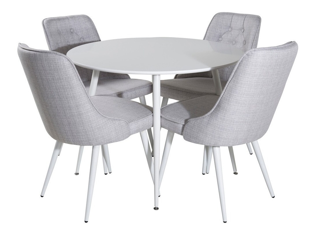 Dining set Dallas 1535 (Grey + White)
