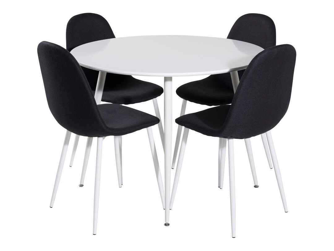 Dining set Dallas 1540 (Black + White)