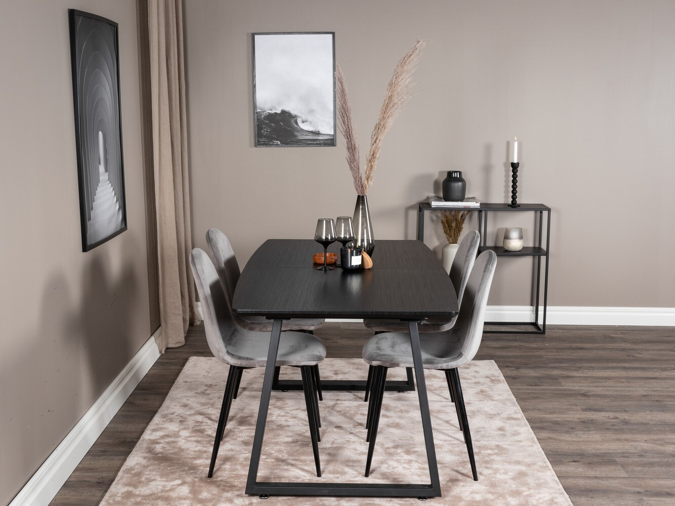 Dining set Dallas 1616 (Grey)